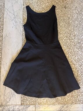 Lulus Classic Black Sleeveless A-Line Dress with open back